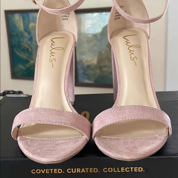 Blush pink block heels - Picture 5 of 7